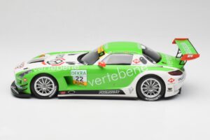 Mercedes AMG SLS C197 GT3 MS Racing #22 V. Sigacev / C. Stoll ADAC GT Masters 2011 Minichamps 1:18 151113102 Kov – obrázek 3 z 6