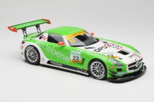 Mercedes AMG SLS C197 GT3 MS Racing #22 V. Sigacev / C. Stoll ADAC GT Masters 2011 Minichamps 1:18 151113102 Kov – obrázek 4 z 6