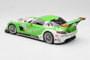 Mercedes AMG SLS C197 GT3 MS Racing #22 V. Sigacev / C. Stoll ADAC GT Masters 2011 Minichamps 1:18 151113102 Kov – obrázek 5 z 6