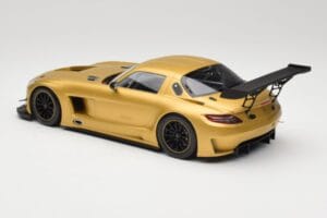 Mercedes AMG SLS C197 GT3 Street Zlatý Minichamps 1:18 151113106 Kov – obrázek 5 z 6