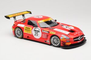Mercedes SLS AMG GT3 #35 T. Heyer / T. Jager 24 Hours of Spa 2011 Minichamps 1:18 B66960196 Kov – obrázek 4 z 6