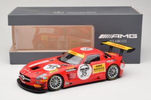 Mercedes SLS AMG GT3 #35 T. Heyer / T. Jager 24 Hours of Spa 2011 Minichamps 1:18 B66960196 Kov – obrázek 6 z 6