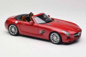 Mercedes SLS AMG R197 Roadster Le Mans Červený Minichamps 1:18 100039030 Kov – obrázek 6 z 8