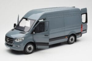 Mercedes Sprinter W907 Modro-Šedá Norev 1:18 183423 Kov – obrázek 2 z 7
