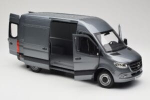 Mercedes Sprinter W907 Dodávka Selenite Grey Metallic Norev 1:18 B66004163 Kov – obrázek 5 z 8
