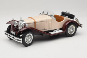 Mercedes SSK Béžový & Tmavě Červený Bburago 1:18 3009-M4 Kov