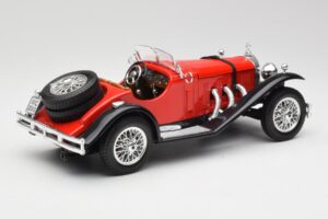 Mercedes SSK Červený & Černý Bburago 1:18 3009-M1 Kov – obrázek 2 z 6