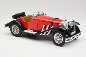 Mercedes SSK Červený & Černý Bburago 1:18 3009-M1 Kov – obrázek 4 z 6