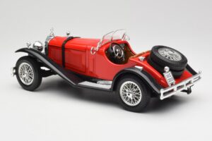 Mercedes SSK Červený & Černý Bburago 1:18 3009-M1 Kov – obrázek 5 z 6