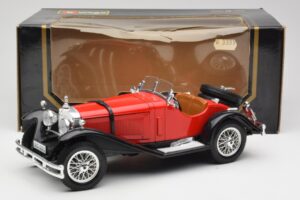 Mercedes SSK Červený & Černý Bburago 1:18 3009-M1 Kov – obrázek 6 z 6