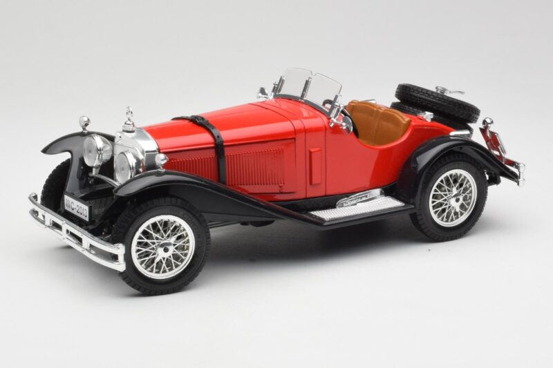 Mercedes SSK Červený & Černý Bburago 1:18 3009-M1 Kov
