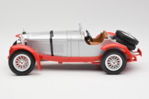 Mercedes SSK Stříbrný & Červený Bburago 1:18 3009-M2 Kov – obrázek 3 z 6