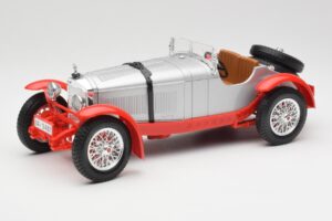 Mercedes SSK Stříbrný & Červený Bburago 1:18 3009-M2 Kov