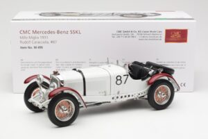 Mercedes SSKL R. Caracciola / W. Sebastian Mille Miglia Winner 1931 CMC 1:18 M-055 Kov – obrázek 6 z 6