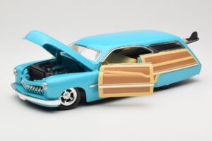 Mercury Merc Woodie Modrý Hot Wheels 1:18 27806 Kov – obrázek 2 z 8