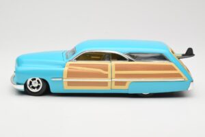 Mercury Merc Woodie Modrý Hot Wheels 1:18 27806 Kov – obrázek 4 z 8