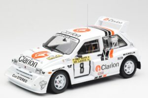 MG Metro 6R4 #8 P. Eklund / D. Whittock Rally Finland 1986 Sun Star 1:18 5536 Kov