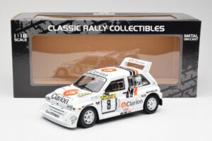 MG Metro 6R4 #8 P. Eklund / D. Whittock Rally Finland 1986 Sun Star 1:18 5536 Kov – obrázek 8 z 8