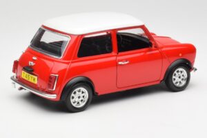 Mini Cooper Červený Bburago 1:18 3379 Kov – obrázek 3 z 8