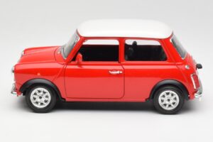 Mini Cooper Červený Bburago 1:18 3379 Kov – obrázek 4 z 8