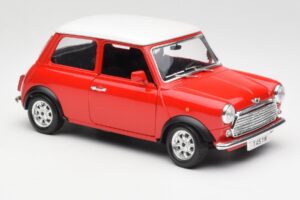 Mini Cooper Červený Bburago 1:18 3379 Kov – obrázek 6 z 8