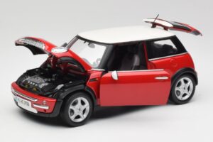 Mini Cooper R50 Červený Maisto 1:18 31619 Kov – obrázek 8 z 8