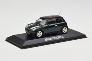 Mini Cooper S R53 Zelený S Pruhy Minichamps 1:43 MINI006 Kov – obrázek 4 z 4
