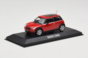 Mini One R50 Červený S Červenou Střechou Minichamps 1:43 MINI001 Kov – obrázek 2 z 5