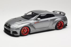 Nissan GT-R R35 Prior Design Šedý GT Spirit 1:18 GT243 Pryskyřice