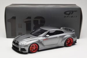Nissan GT-R R35 Prior Design Šedý GT Spirit 1:18 GT243 Pryskyřice – obrázek 6 z 6