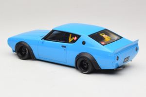 Nissan Skyline 2000 GT-R KPGC110 LB Works Modrý Otto 1:18 OT1210 Pryskyřice – obrázek 4 z 6
