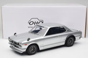 Nissan Skyline C10 2000 GT-R Stříbrný Otto 1:12 G094 Pryskyřice – obrázek 6 z 6