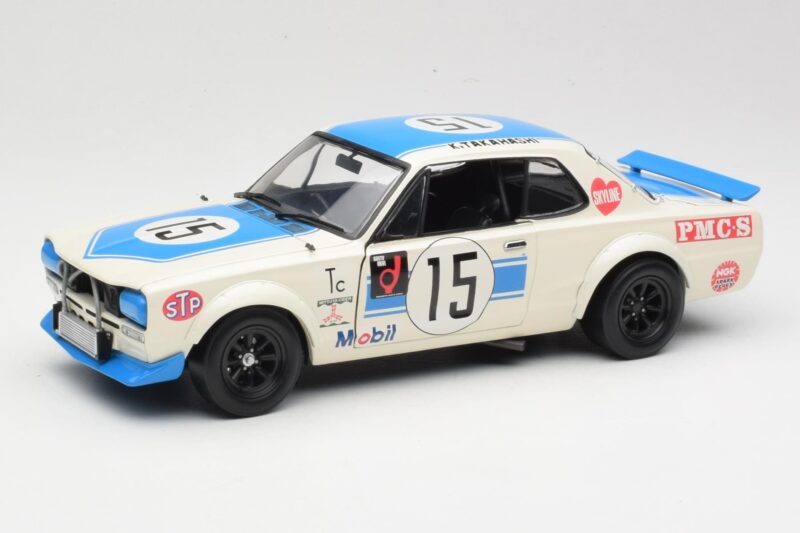 Nissan Skyline 2000GT-R KPGC10 #15 K. Takahashi Nissan Works JTCC 1972 Kyosho 1:18 08122B Kov
