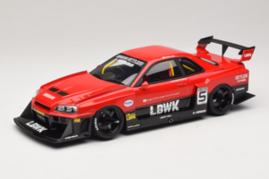Nissan Skyline ER34 LB Super Silhouette Active Red GT Spirit 1:18 GT570 Pryskyřice