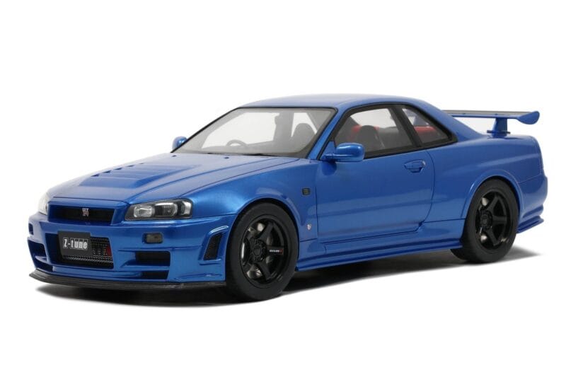 Nissan Skyline GT-R R34 NISMO Z-Tune Bayside Blue Otto 1:12 G082 Pryskyřice
