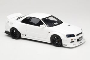 Nissan Skyline GT-R BNR34 by KRC Pearl White Otto 1:18 OT1135 Pryskyřice – obrázek 4 z 6