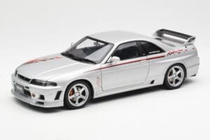 Nissan Skyline GT-R R33 R-Tune Stříbrný AUTOart 1:18 77326 Kov