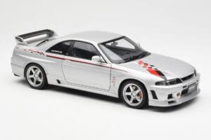 Nissan Skyline GT-R R33 R-Tune Stříbrný AUTOart 1:18 77326 Kov – obrázek 6 z 8