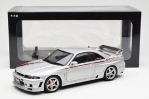 Nissan Skyline GT-R R33 R-Tune Stříbrný AUTOart 1:18 77326 Kov – obrázek 8 z 8
