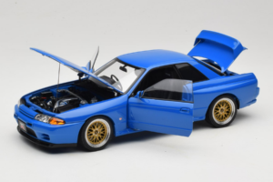 Nissan Skyline GT-R R32 V-Spec II Tuned Modrý AUTOart 1:18 77415 Kov – obrázek 2 z 8