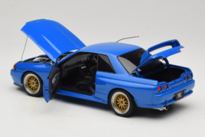 Nissan Skyline GT-R R32 V-Spec II Tuned Modrý AUTOart 1:18 77415 Kov – obrázek 5 z 8
