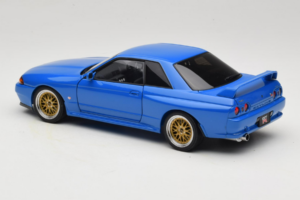 Nissan Skyline GT-R R32 V-Spec II Tuned Modrý AUTOart 1:18 77415 Kov – obrázek 7 z 8
