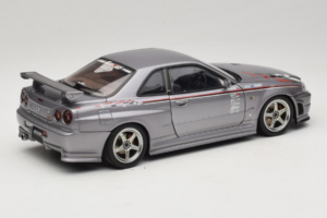 Nissan Skyline GT-R R34 Nismo S-Tune Stříbrný AUTOart 1:18 77358 Kov – obrázek 3 z 8