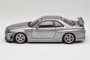 Nissan Skyline GT-R R34 Nismo S-Tune Stříbrný AUTOart 1:18 77358 Kov – obrázek 4 z 8
