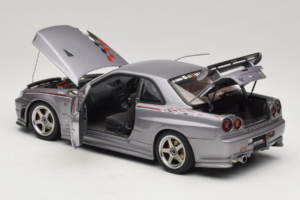 Nissan Skyline GT-R R34 Nismo S-Tune Stříbrný AUTOart 1:18 77358 Kov – obrázek 5 z 8