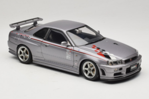 Nissan Skyline GT-R R34 Nismo S-Tune Stříbrný AUTOart 1:18 77358 Kov – obrázek 6 z 8