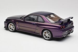 Nissan Skyline GT-R R34 V-Spec Midnight Fialový AUTOart 1:18 77305 Kov – obrázek 7 z 8