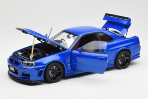 Nissan Skyline GT-R R34 NISMO Z-Tune Bayside Modrý AUTOart 1:18 77354 Kompozit – obrázek 2 z 8