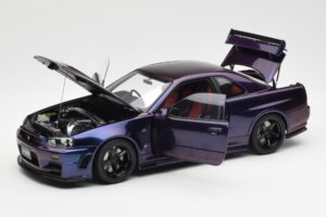 Nissan Skyline GT-R R34 NISMO Z-Tune Midnight Fialový III AUTOart 1:18 77464 Kompozit – obrázek 2 z 8