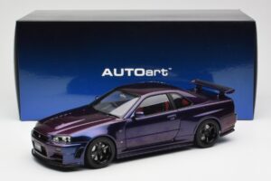 Nissan Skyline GT-R R34 NISMO Z-Tune Midnight Fialový III AUTOart 1:18 77464 Kompozit – obrázek 8 z 8